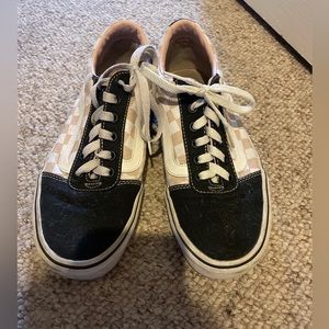 Pink and White Checkered Old School Vans